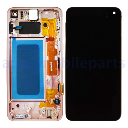 Samsung Galaxy S10E OLED Screen Assembly Replacement With Frame (Refurbished) (Flamingo Pink)
