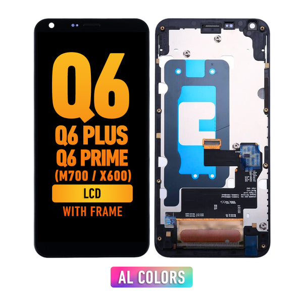 LG Q6 / Q6 Plus / Q6 Prime (M700 / X600) LCD Screen Assembly Replacement With Frame (All Colors)