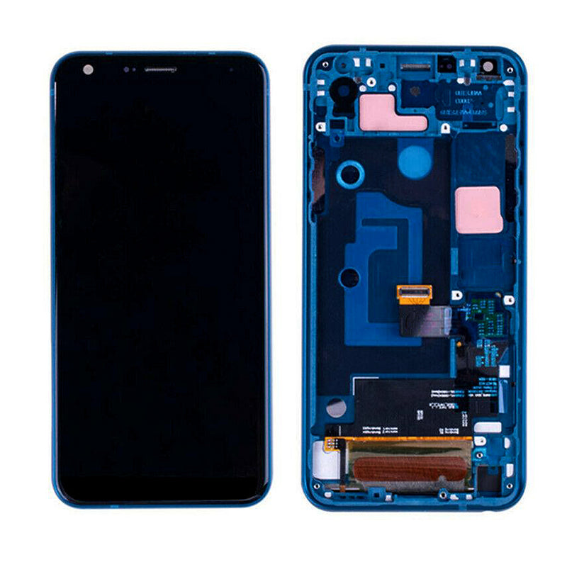 LG Q7 / Q7 Plus / Q7 Alpha LCD Screen Assembly Replacement With Frame (Moroccan Blue)