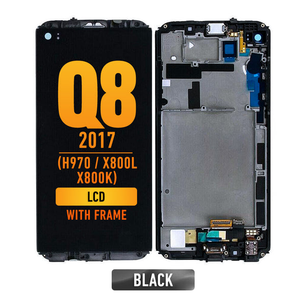 LG Q8 2017 (H970 / X800L / X800K) LCD Screen Assembly Replacement With Frame (Black)