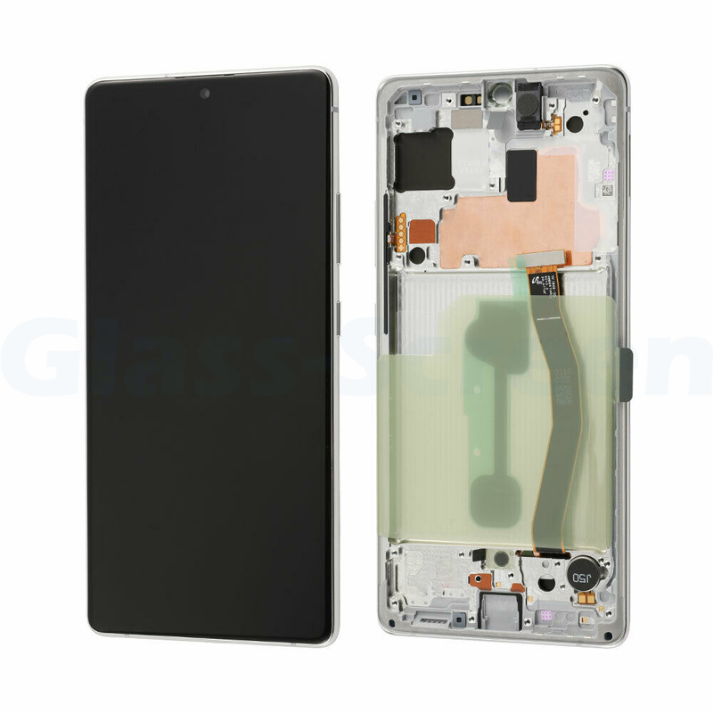 Samsung Galaxy S10 Lite OLED Screen Assembly Replacement With Frame (Refurbished) (Prism White)