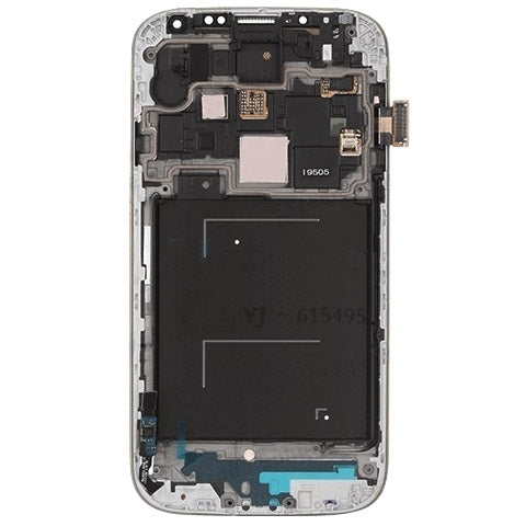 Samsung Galaxy S4 (I337 / M919) (AT&T & T-Mobile / Straight Talk) OLED Screen Assembly Replacement With Frame (Refurbished) (White Frost)