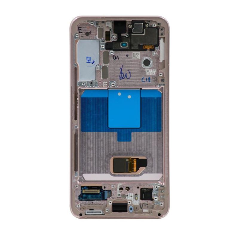 Samsung Galaxy S22 5G OLED Screen Assembly Replacement With Frame (Refurbished) (Pink)