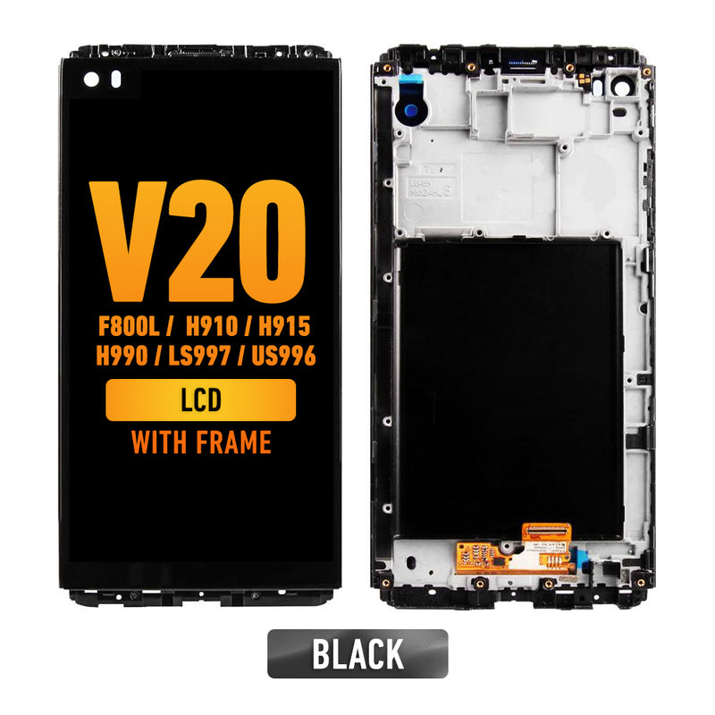 LG V20 (H910) LCD Screen Assembly Replacement With Frame (Black)