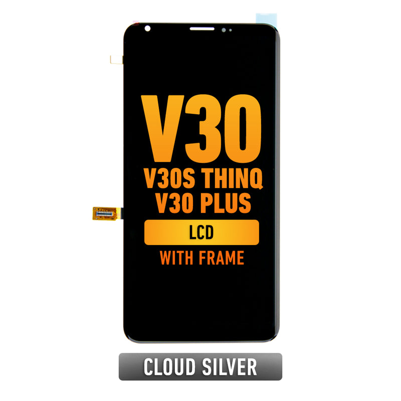 LG V30 / V30 Plus / V30S ThinQ LCD Screen Assembly Replacement With Frame (Cloud Silver)