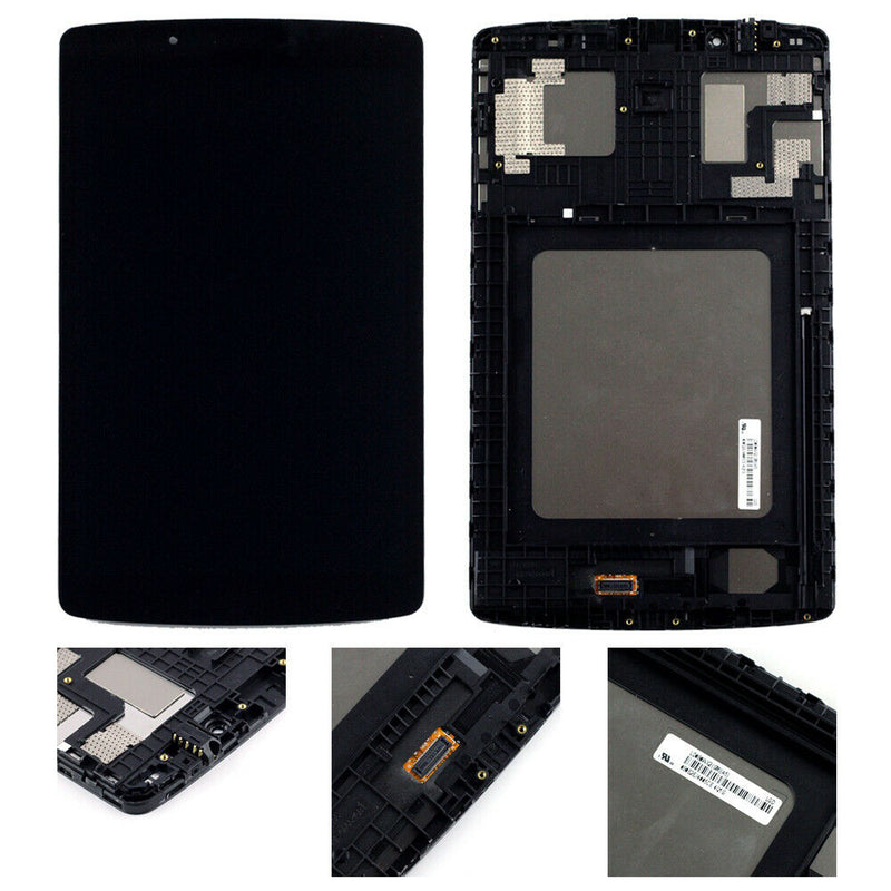 LG G Pad F 8.0 (V495) / (V495) LCD Screen Assembly Replacement Digitizer With Frame (Black)